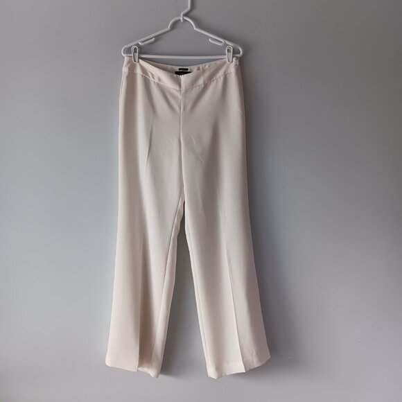 Like New Talbots Heritage Winter White Pants Lined Wide Leg Flat Front Size 10 - Picture 15 of 15